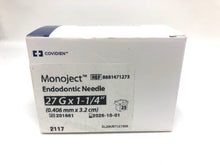 Load image into Gallery viewer, 27 gauge x 1.25" Notched Tip Endo Irrigation Needles (31.7mm yellow), Box of 25 EXP 2026