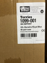 Load image into Gallery viewer, Pillow Paws #1099-001 Terries Bariatric Slipper Socks Royal Blue 3XL Case of 48 pairs