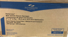 Load image into Gallery viewer, Patterson Non-woven Gauze Sponges Case of 2,000 4"x 4"