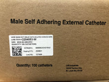 Load image into Gallery viewer, WideBand Male External Catheters Large 36mm w/Skin Wipe Case of 100