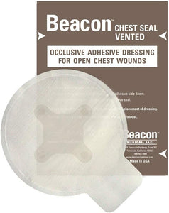 Vented Chest Seal Dressing 6" 2/Pack EXP 12/2025 Beacon Medical