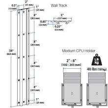 Load image into Gallery viewer, StyleView Sit Stand Combo System Medium CPU Holder Ergotron 45-271-026