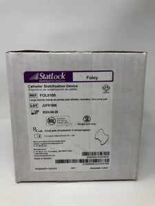 StatLock Foley Catheter Holder  FOL0100 Box of 25 in Date
