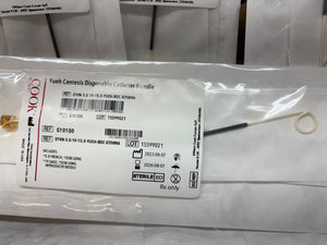 Yueh Centesis Disposable Catheter Needle G10100 Lot of 7 EXP 2027