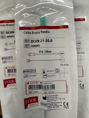 Chiba Biopsy Needle G00895 DCHN-21-20.0 Lot of 4 EXP 2028