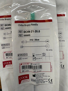 Chiba Biopsy Needle G00895 DCHN-21-20.0 Lot of 4 EXP 2028