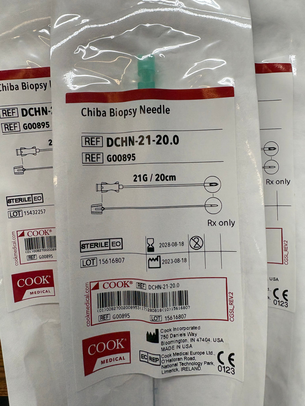 Chiba Biopsy Needle G00895 DCHN-21-20.0 Lot of 4 EXP 2028