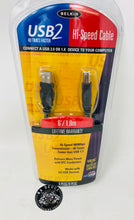 Load image into Gallery viewer, Belkin USB 2 Hi-Speed Cable 6' A to B Plug F3U133-06