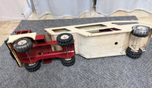 Load image into Gallery viewer, Vintage Mighty Tonka Car Carrier Pressed Steel Toy Truck