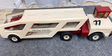 Load image into Gallery viewer, Vintage Mighty Tonka Car Carrier Pressed Steel Toy Truck