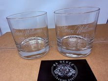 Load image into Gallery viewer, Lot of 2 Evan Williams Single Barrel Vintage Bourbon Whiskey Glasses