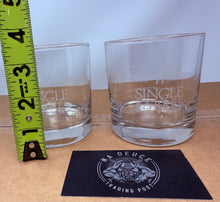 Load image into Gallery viewer, Lot of 2 Evan Williams Single Barrel Vintage Bourbon Whiskey Glasses