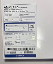 Load image into Gallery viewer, Olympus Amplatz PTFE Guidewire 0.035" x 150cm Super Stiff - Box of 5 - EXP 10/2027