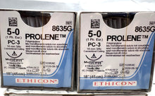 Load image into Gallery viewer, Ethicon Prolene Polypropylene Suture 8635G Size 5-0 PC-3 Needle EXP 09/2029