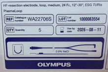 Load image into Gallery viewer, Olympus WA22706S HF-Resection Electrode, 24 Fr, 12°/30° Standard PlasmaLoop for OES Pro Resectoscope