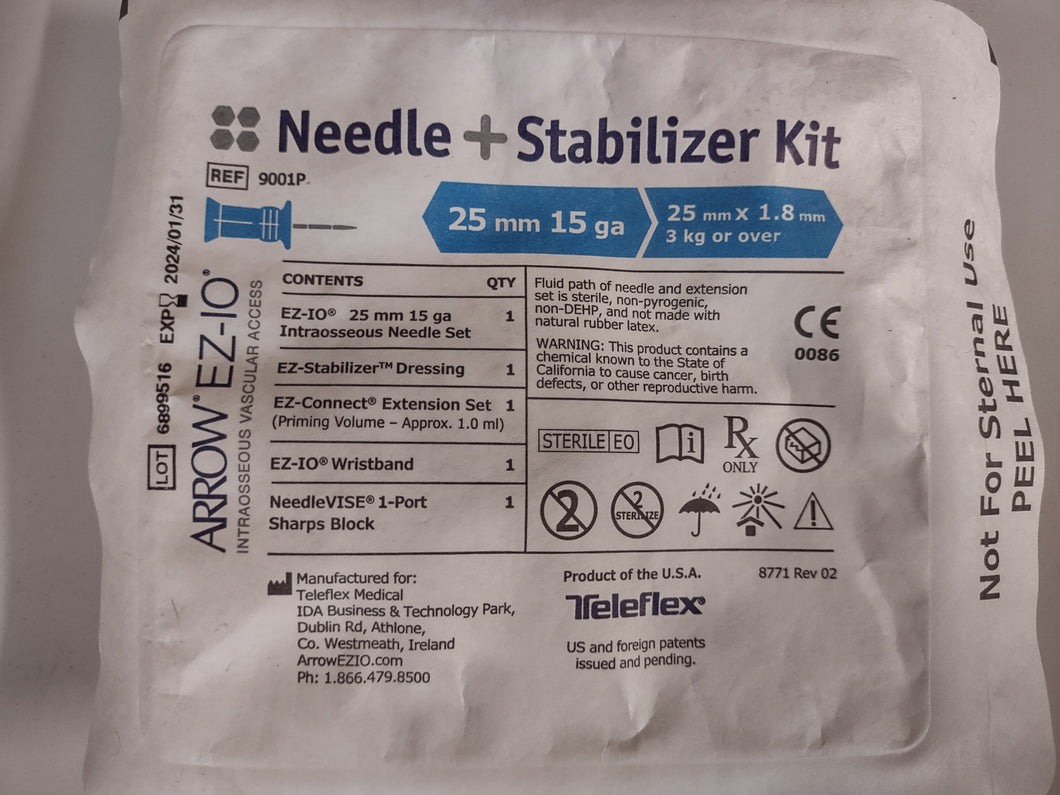 Arrow EZ-IO Manual Needle Set 25mm x 15ga 9001P EXP 2026
