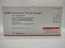 Load image into Gallery viewer, ChloraPrep 930415 Hi-Lite Orange Tint Applicator 3ml Case of 100 Exp 11/2025