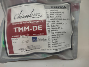 Tactical Medical Module Dental Kits  (TMM-DE) Chinook Medical