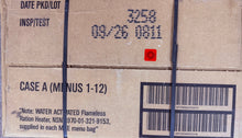 Load image into Gallery viewer, Genuine Military Issue MRE Meals Ready to Eat 12/Case Menu A or B -09/2026 Inspection Date
