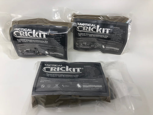 NORTH AMERICAN RESCUE Tactical CricKit® Lot of 3