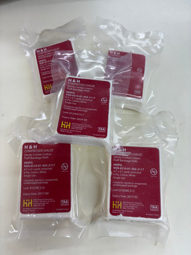 H&H Medical Compressed Gauze Lot of 5