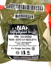 Load image into Gallery viewer, LOT OF 10 NAR Compressed Gauze EXP 2019 Vacuum-Sealed Wound Dressing 30-0052