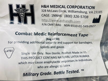 Load image into Gallery viewer, Case of 600 Rolls  H&amp;H Combat Medic Reinforcement Tape (Copy)