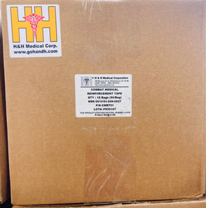 Case of 600 Rolls  H&H Combat Medic Reinforcement Tape (Copy)