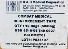 Load image into Gallery viewer, Case of 600 Rolls  H&amp;H Combat Medic Reinforcement Tape (Copy)