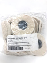 Load image into Gallery viewer, Muslin Buff Wheels 3&quot; X 28 Ply Lead-Centered 12 Pack