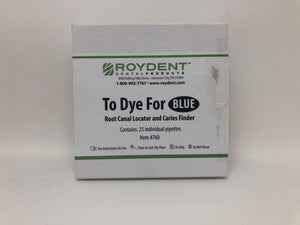 To Dye For Blue Root Canal Locator and Caries Finder Roydent Dental 25/Box