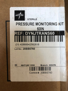 Medline Pressure Monitoring Transducer Kit Fluid Admin. Pressure Monitoring Lines 60" - DYNJTRANS60