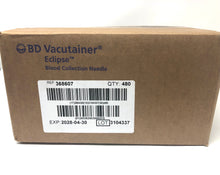Load image into Gallery viewer, BD Vacutainer® Eclipse™ Blood Collection Needle, 21 G x 1.25&quot; 480/case EXP 2028
