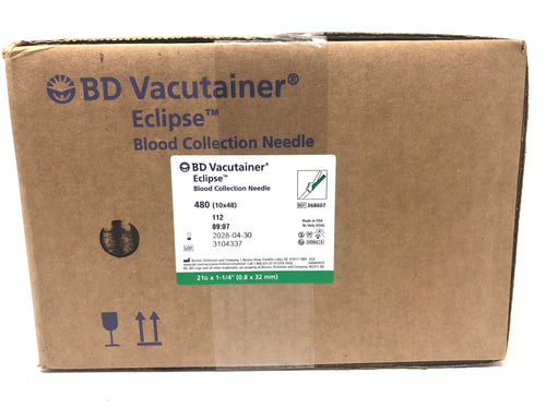 BD Vacutainer® Eclipse™ Blood Collection Needle, 21 G x 1.25