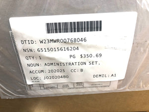 ICU MEDICAL B90240 10 Drop Admin Set With Coiled Tubing Lot of 50