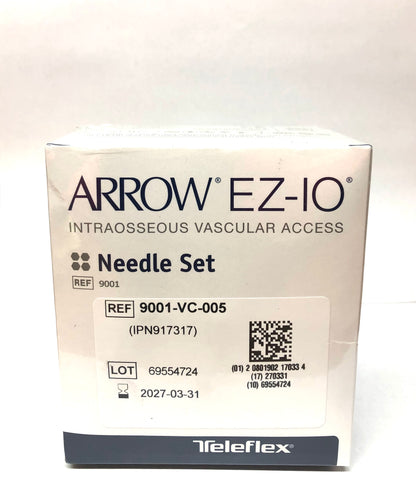Arrow EZ-IO Manual Needle Set 25mm x 15ga REF 9001 Lot of 5 EXP 2027