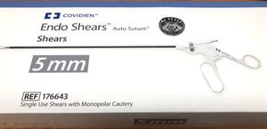 Endo Shears Auto Suture 5mm Single-Use Box of 6 REF 176643 EXP 2028