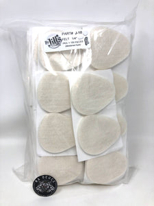 Lot of 100 J-10 Metatarsal Adhesive Pads 1/4" Felt