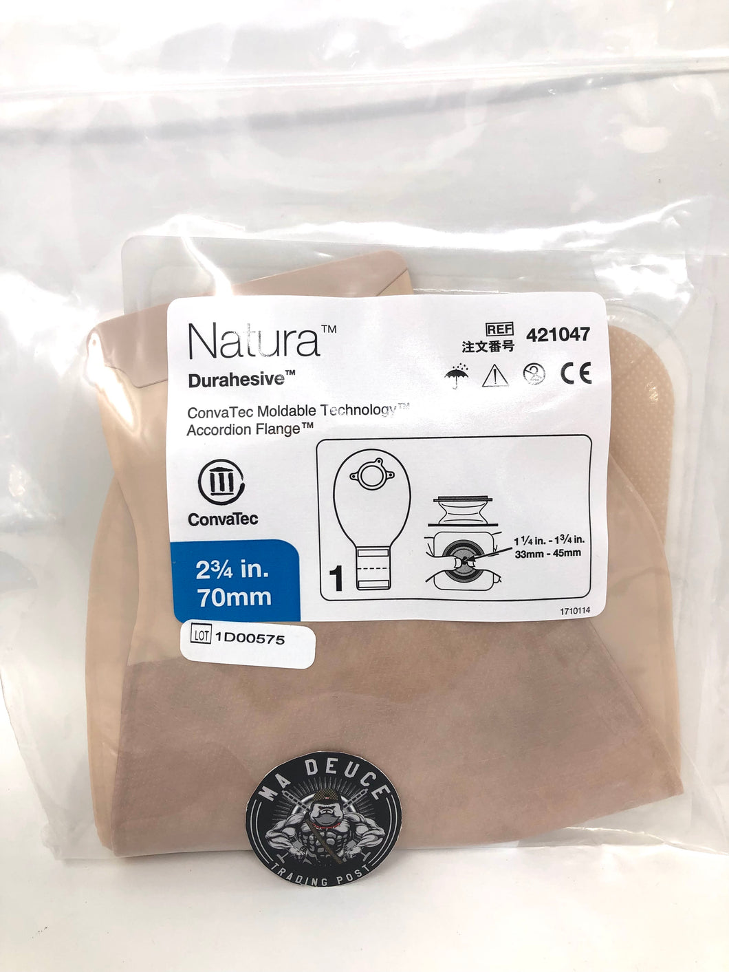 Ostomy Pouch Convatec Natura® 421047 Two-Piece System Lot of 4