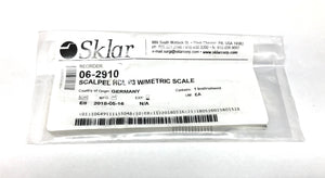 Sklar Scalpel Handle with Metric Graduations Stainless Steel Size 3 MPN 06-2910