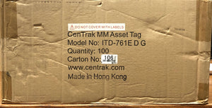 CenTrak MM Asset Tag  ITD-761E D G Asset Tracking Devices Case of 100