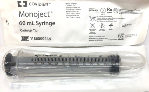 COVIDIEN Monoject™ Catheter Tip Sterile Syringe 60ML Soft Pack In Date Case of 120