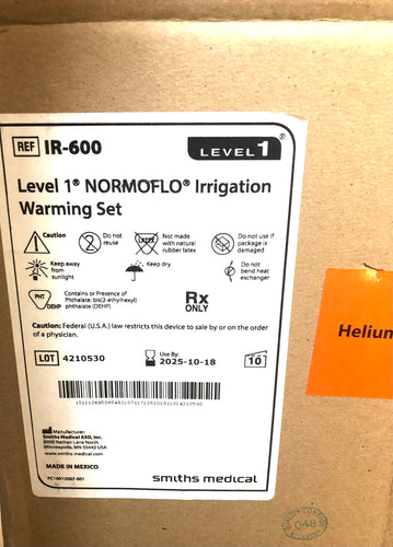 Irrigation Fluid Warming Set Level 1 NormFlo® IR-600 Smiths Medical In Date Case of 10