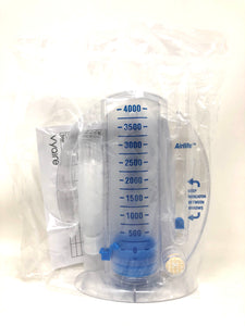 AirLife Manual Spirometer 4 Liter Manual Single Patient Use Case of 12