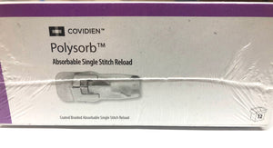 Covidien Endo Stitch™ PolySorb™ Absorbable Single Stitch Reload Sutures Box ox 12 EXP 2027
