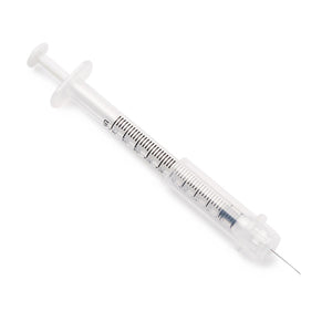 Medline Safety Insulin Syringe with Needle 0.5 mL 29G x 0.5" Case of 500 IN DATE