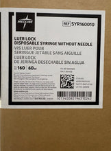 Load image into Gallery viewer, Medline SYR160010 60 mL Luer Lock Sterile Syringes No Needle Case of 160