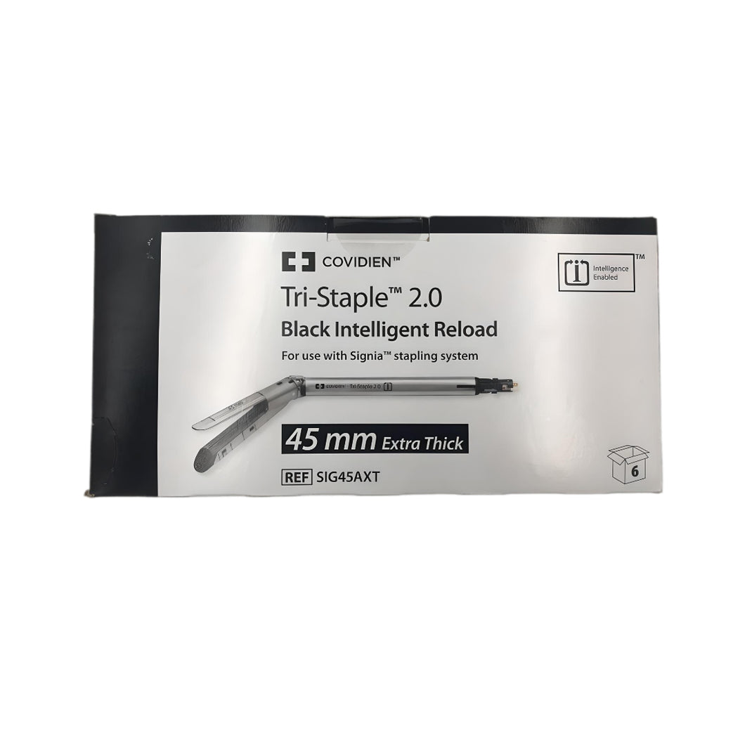 Covidien Tri-Staple 2.0 Black Intelligent Reload 45mm SIG45AXT Box of 6 EXP 6/2026 Free Shipping