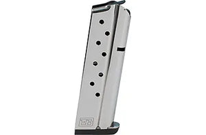 Ed Brown 1911 Government 9-Round Stainless Steel Magazine 9mm & .38 Super