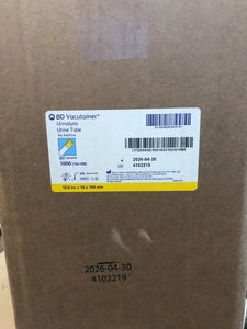 Urine Collection Tube BD Vacutainer Urin364979 Case of 1,000
